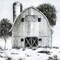 Black and White Barn I Poster Print by Nan - Item # VARPDX19447